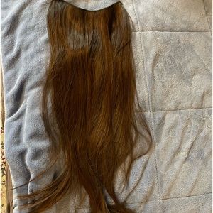 brand new brown halo hair extension